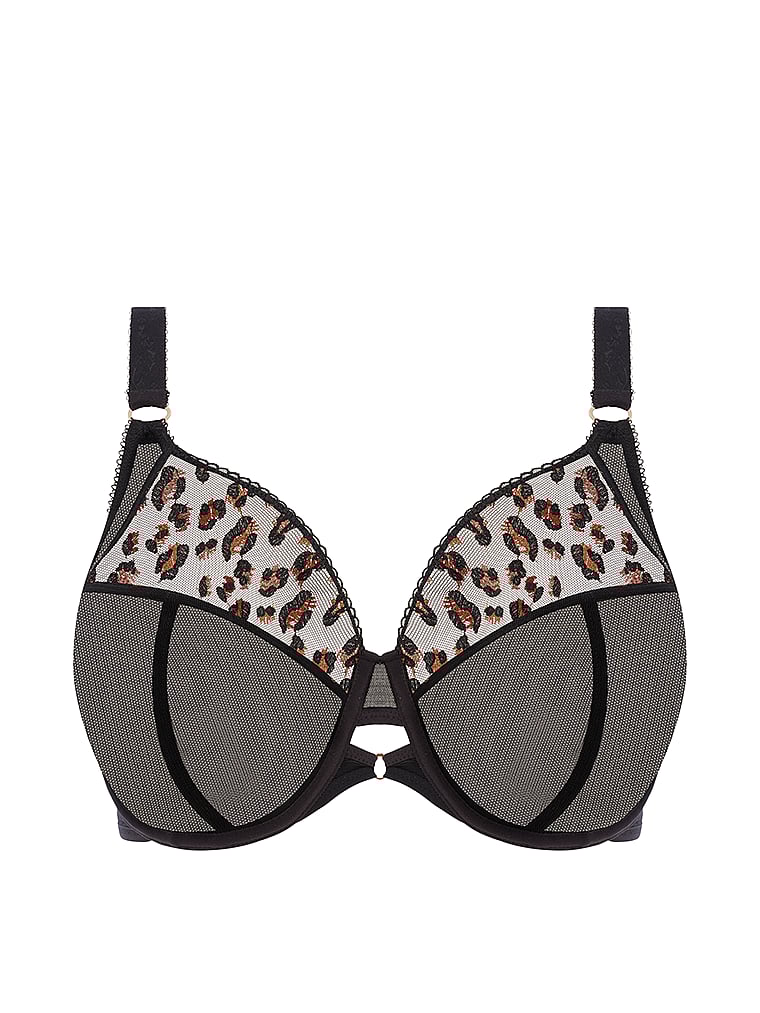 Victoria's Secret, Elomi Namirah Bestickter Bügel-BH mit tiefem Ausschnitt , offModelFront, 3 of 3
