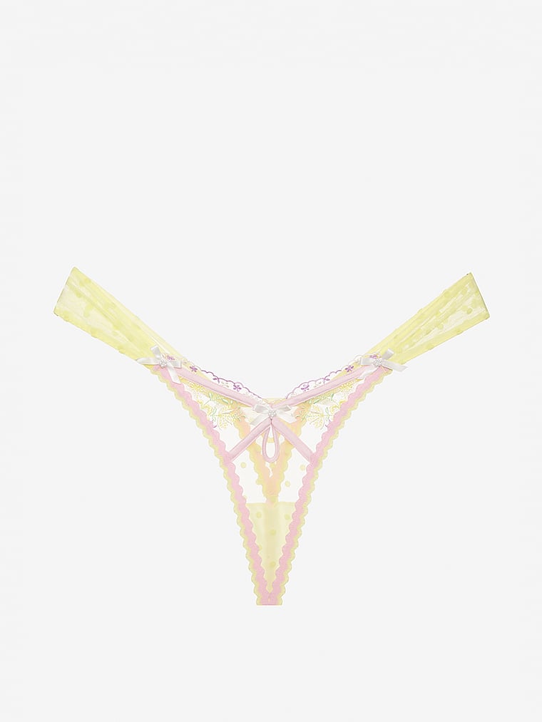 Victoria's Secret, For Love & Lemons Buttercup Bunches String, offModelFront, 4 of 4