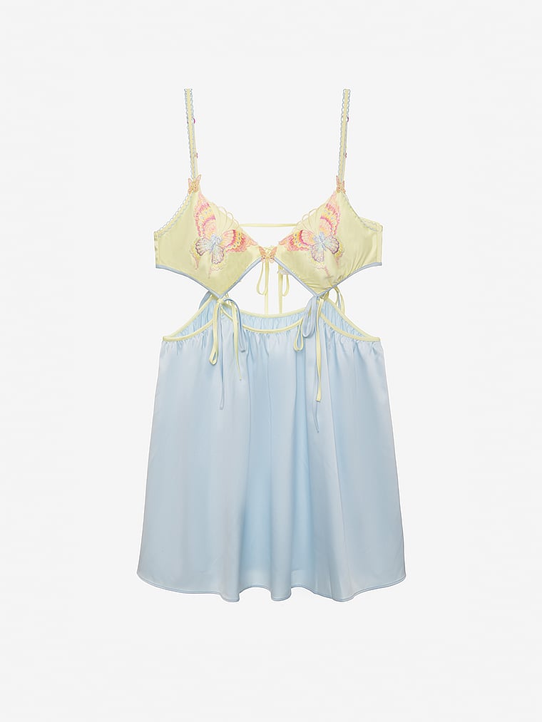 Victoria's Secret, For Love & Lemons Pastel Papillon Negligé, offModelFront, 4 of 4