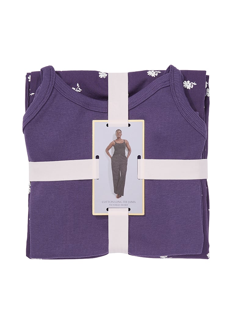 Victoria's Secret, Victoria's Secret Tank-Pyjama aus Baumwolle mit T-Shirt, offModelBack, 4 of 4