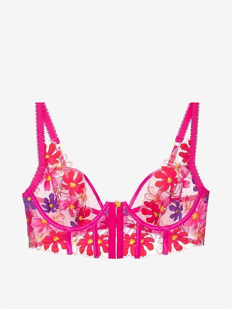 Victoria's Secret, For Love & Lemons Anemone Bügel-BH mit Blumenmuster, offModelFront, 4 of 6