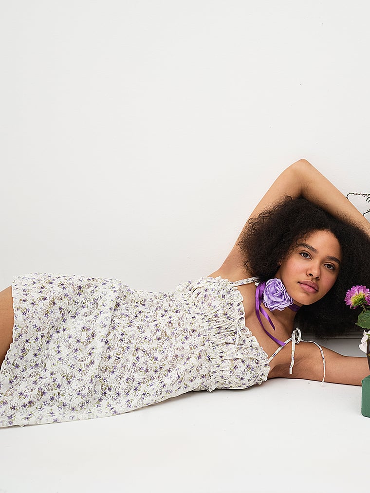 Victoria's Secret, For Love & Lemons Lavender Fields Negligé, detail, 6 of 6