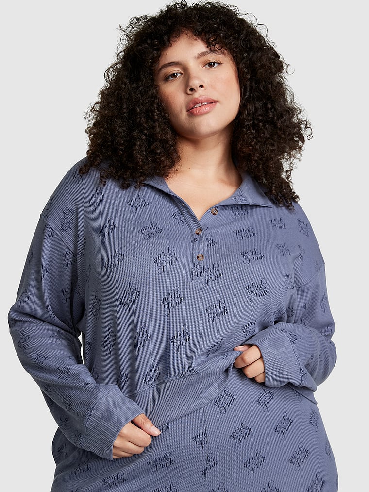 PINK Thermo-Schlafshirt, onModelFront, 1 of 5