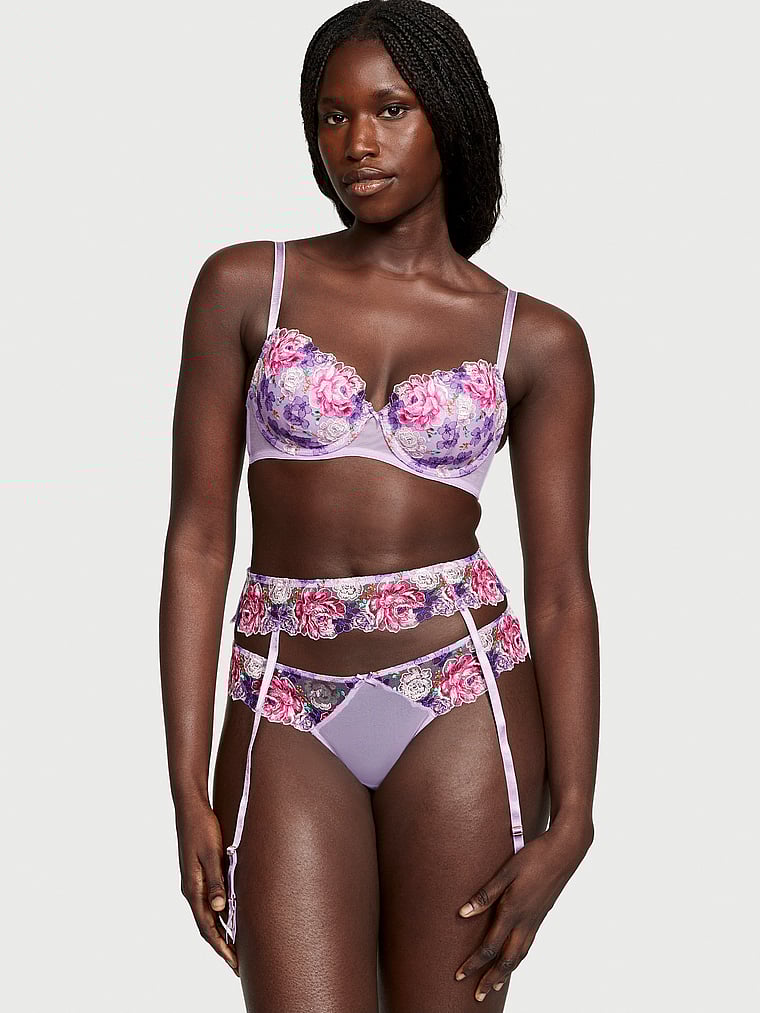 Victoria's Secret, Dream Angels Cheekini-Höschen mit Blumenstickerei, onModelFront, 1 of 5
