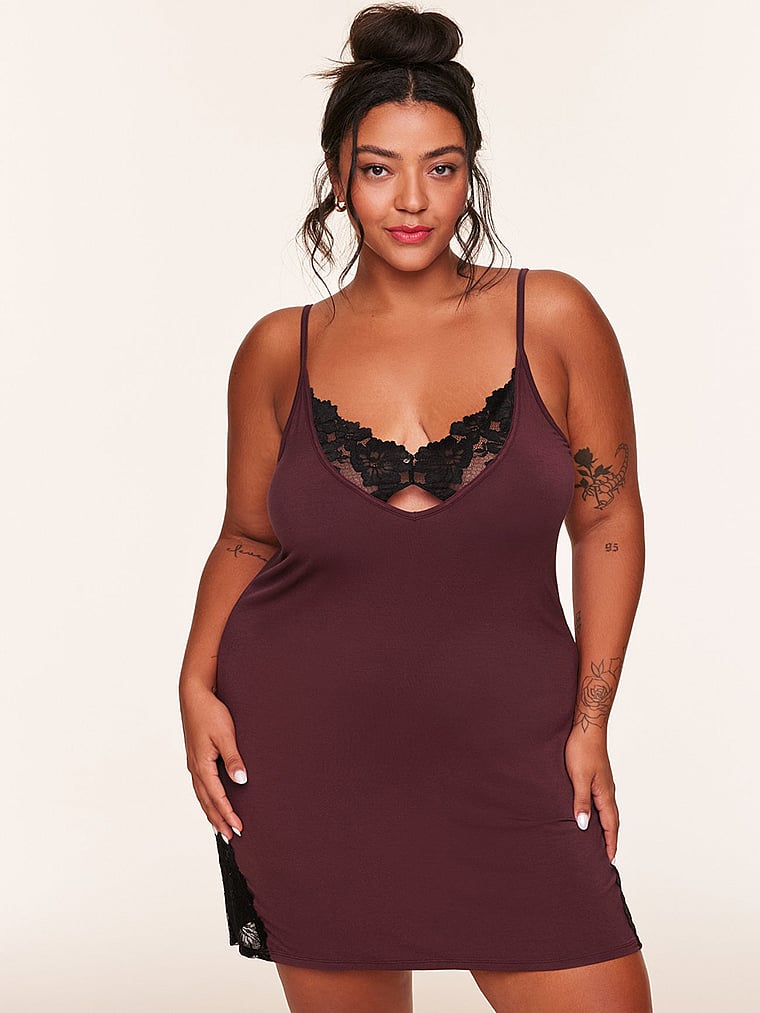 Victoria's Secret, Adore Me Arlene Negligé, onModelFront, 1 of 5