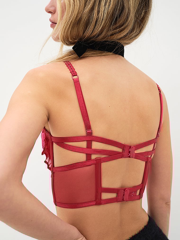 Victoria's Secret, For Love & Lemons Clara Bustier, onModelBack, 2 of 4