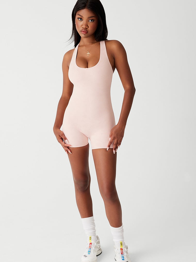 Victoria's Secret, Frankies Bikinis Aurora Body mit glänzendem Jacquard-Muster, onModelFront, 1 of 3
