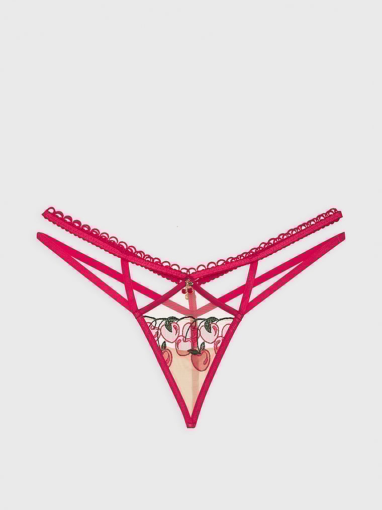 Victoria's Secret, For Love & Lemons Cherie String, offModelFront, 4 of 6