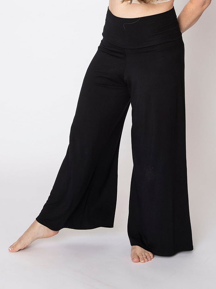 Victoria's Secret, AnaOno Abby Lounge Pants, Black, onModelFront, 1 of 2